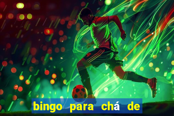 bingo para chá de bebê para imprimir grátis